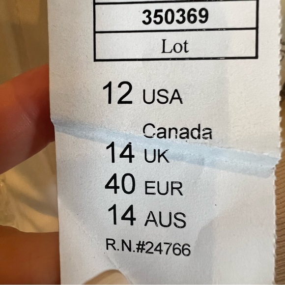 Alfred Angelo Bridesmaid Dress size 12 Halter Ivory Cafe Tan Beige Halter Long - Picture 13 of 16